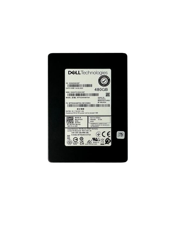 DELL Technologies 480GB 512e Sata 6Gbps 2.5'' Server Sunucu SSD MTFDDAK480TGA 1BC1ZABDA 0DTPR7