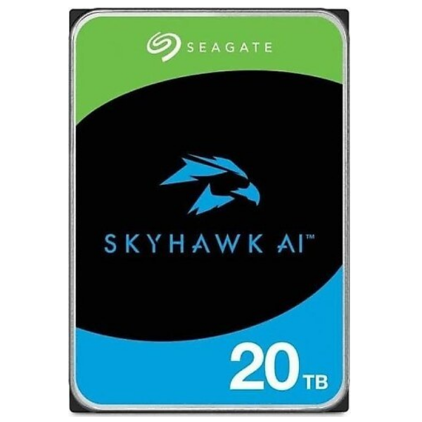 SEAGATE SkyHawk AI 20TB 7200rpm 256MB Sata3 7x24 Güvenlik 3.5'' Harddisk (ST20000VE002)
