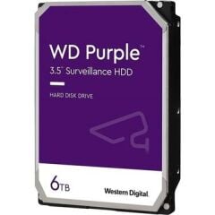 WESTERN DİGİTAL Purple 6TB 5400rpm 64MB Sata3 7/24 3.5'' Güvenlik Harddisk (WD60PURZ)