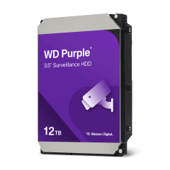 WESTERN DİGİTAL Purple Pro 12TB 7200rpm 256MB Sata3 7/24 Güvenlik 3.5'' Harddisk (WD121PURP)
