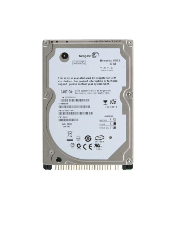 SEAGATE Momentus 60GB 5400rpm PATA (IDE) Harddisk ST960815A