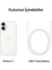 APPLE iPhone 17 256GB Beyaz Cep Telefonu MG6K4TU/A (Apple TÜRKİYE Garantili)