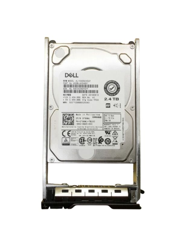 DELL 2.4TB 10K 12G SAS 512e 2.5'' Server Sunucu SSD AL15SEB24QY HDEBL40DAB51 0F9NWJ