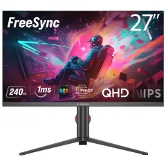 RAMPAGE Ripper RM27F240Q 27'' 240Hz 1ms Fast IPS QHD Freesync RGB Pivot PC Flat Oyuncu Monitörü