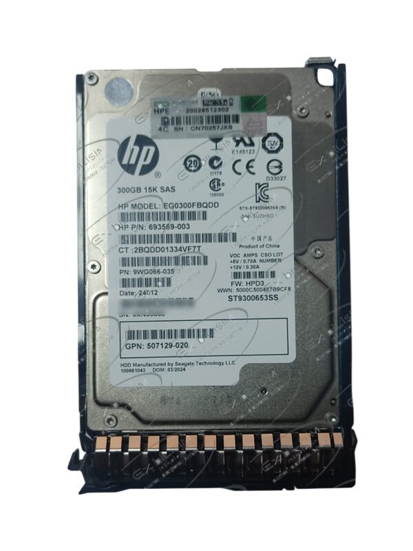 HP 300GB 15K 6G SAS 2.5'' Server Sunucu Harddisk EH0300FBQDD ST9300653SS 627114-002 652599-003 9SW066-035