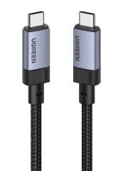 UGREEN 35767 240W 5A USB-C to USB-C 4K/60Hz 10GB/s Gen2 Tam Fonksiyonlu Veri Kablosu Örgülü