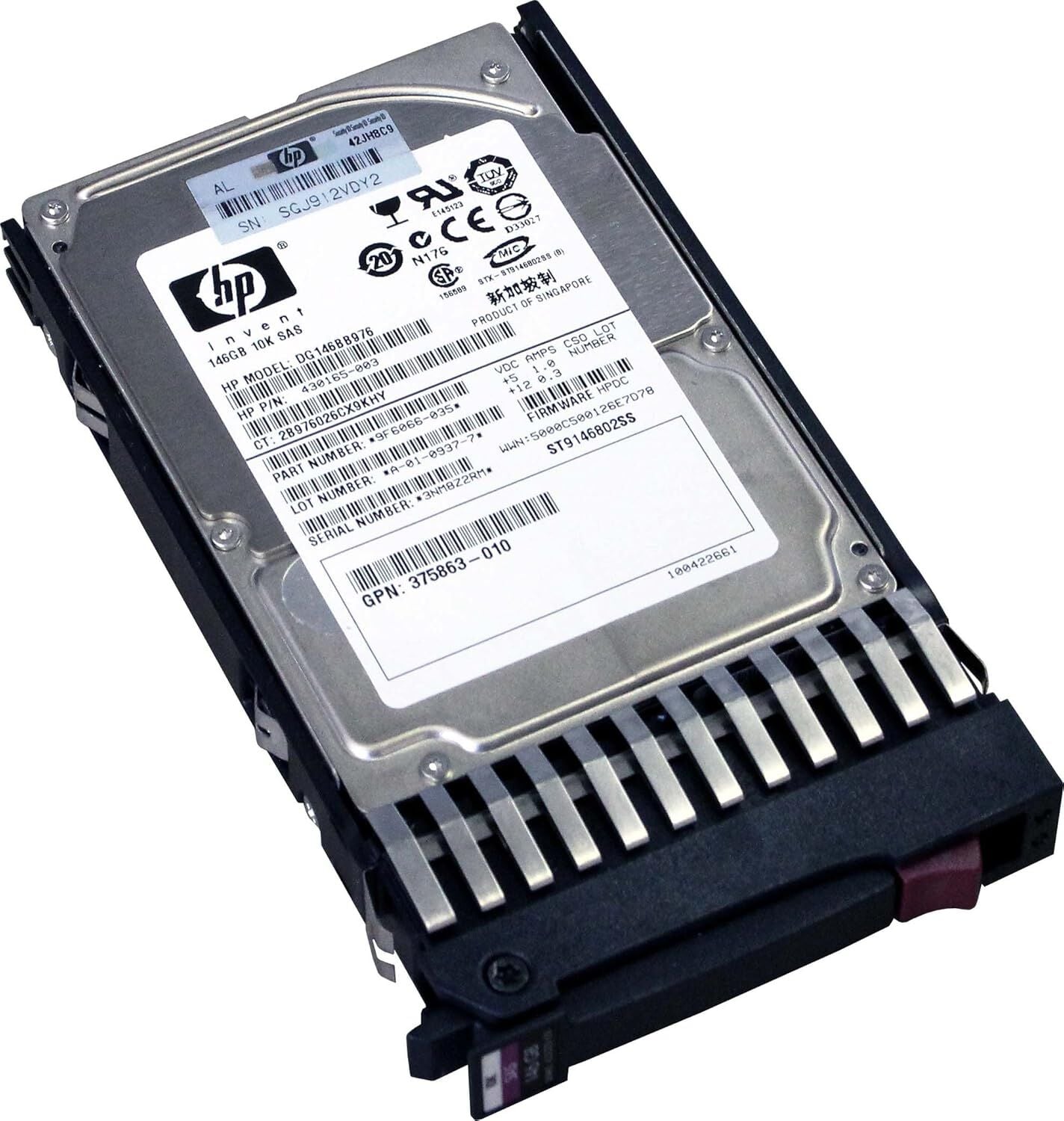 HP 146GB 10K 3G SAS 2.5'' Server Sunucu Harddisk DG0146BB976 ST9146802SS 430165-003 375863-010 9F6066-035