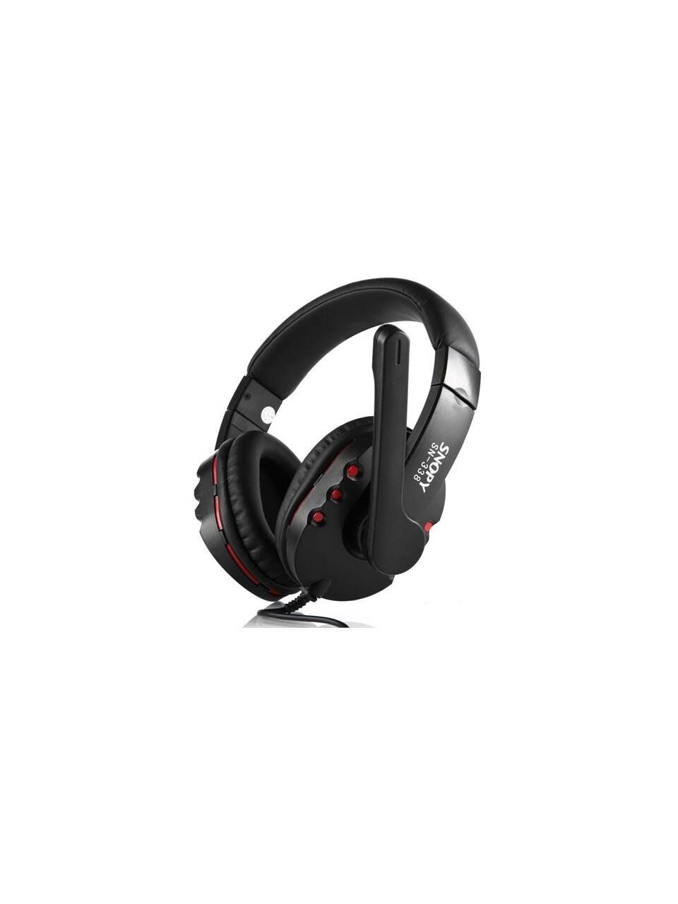 SNOPY SN-338 Conqueror Gaming Oyuncu Mikrofonlu Kulaklık Siyah/Kırmızı
