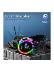 G608 RGB Gaming Mikrofonlu Kulaklık