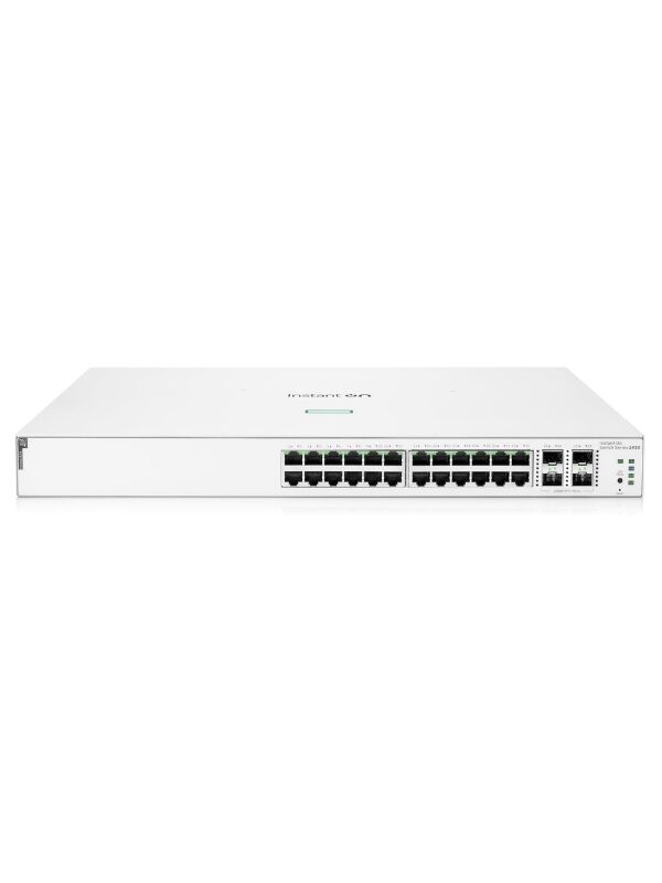 HPE Aruba Instant On 1930-24G 24 Port Gigabit POE 4SFP/SFP+ 370W Yönetilebilir Switch JL684B