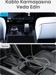 ANKER A2738 NO.1 75W 8A 2 in 1 USB-C Cluetter Free Car Charger Built-İn Rerractable Araç Şarj Aleti