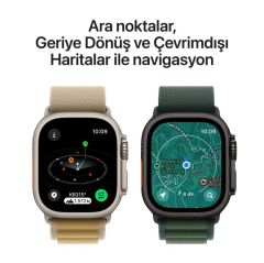 APPLE Watch Ultra 2 GPS + Cellular 49mm Siyah Titanyum Case with Siyah TL S/M Akıllı Saat MX4U3TU/A (Apple TÜRKİYE Garantili)