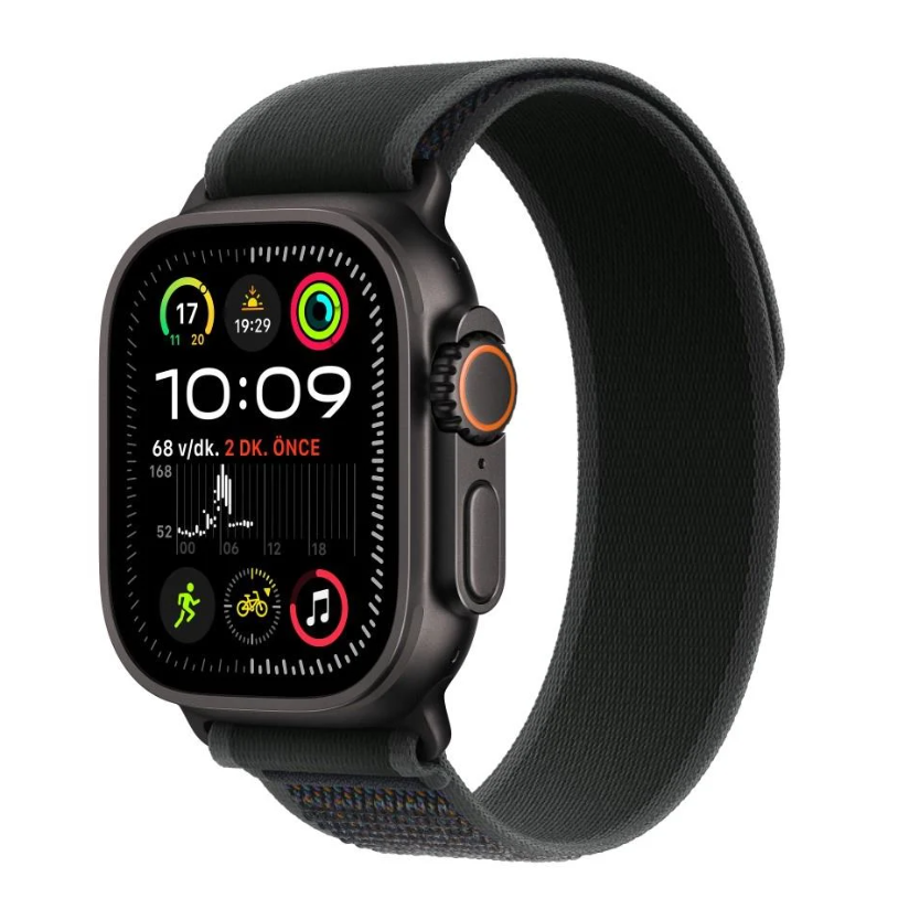 APPLE Watch Ultra 2 GPS + Cellular 49mm Siyah Titanyum Case with Siyah TL S/M Akıllı Saat MX4U3TU/A (Apple TÜRKİYE Garantili)