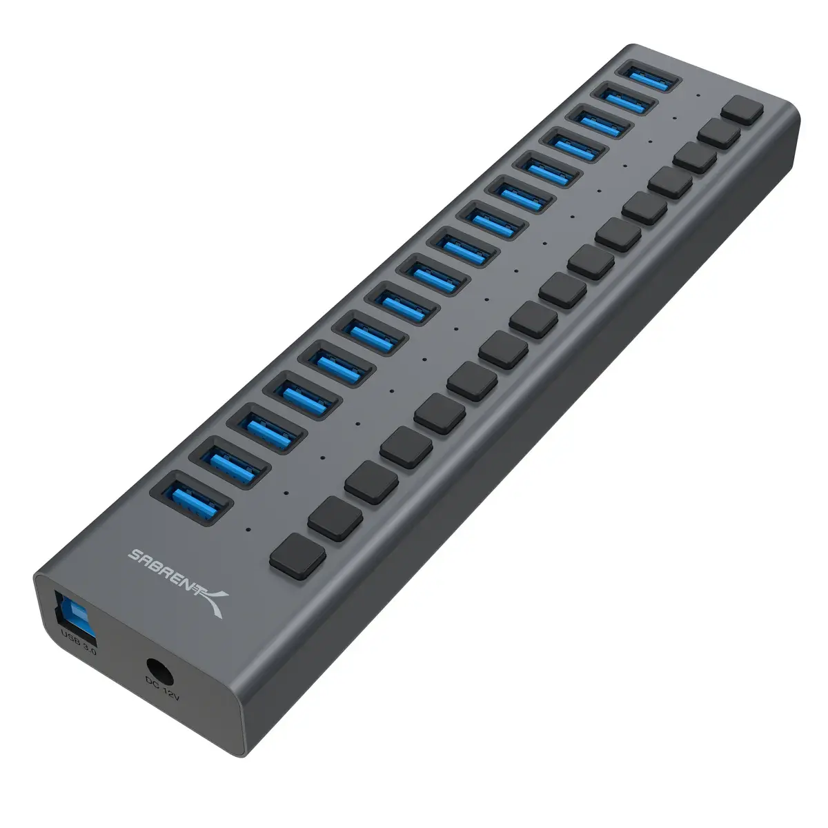 SABRENT HB-PU16 16 Port LED USB 3.0 Hub Çoklayıcı Alüminyum