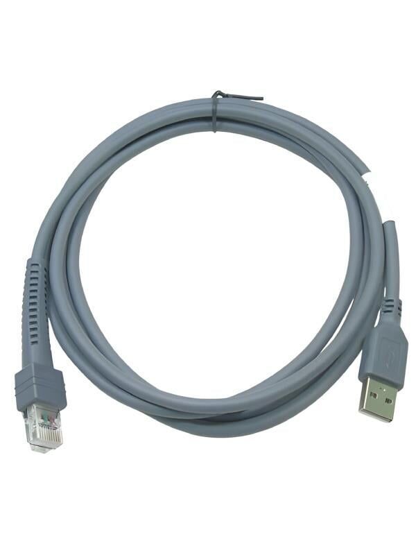 Zebra Motorola Symbol LS2208 Uyumlu CBA-U01-S07ZAR USB Barkod Okuyucu Kablosu 2.1m