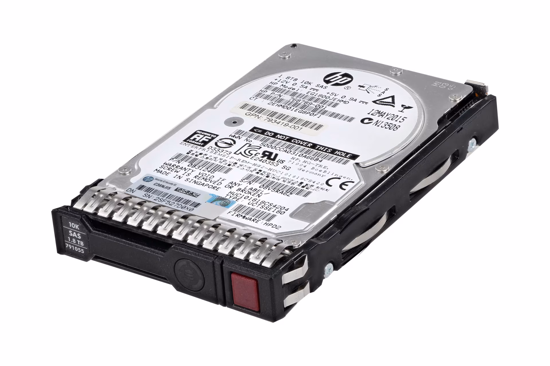 HPE 1.8TB 10K 12G 512e SAS 2.5'' Server Sunucu Harddisk EG1800JEHMC HUC101818CS4204 876939-001 872483-002 0B31246 0B31877