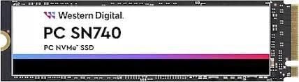 WESTERN DİGİTAL SN740 512GB NVMe SSD SDDPMQD-5126-1101 Kutusuz Tray