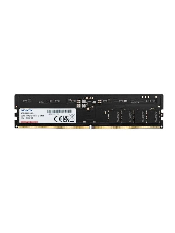 ADATA 16GB DDR5 5600MHz 16Gx8 1.1V CL46 UDIMM Desktop Ram AD5U560016G-S