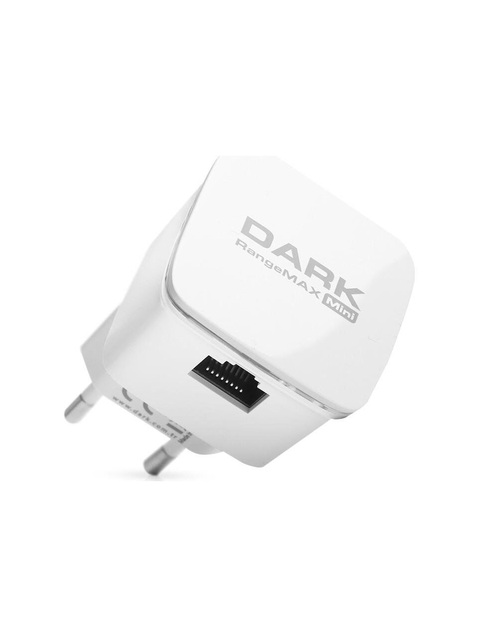 DARK RangeMax WRT360 300Mbps Kablosuz Mini Repeater | 2.4GHz, Priz Tipi, 1 Port, 2x3dBi Anten