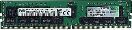HPE 64GB 2Rx4 PC4-3200AA-R Smart Kit Sunucu Ram P07650-B21 DDR4