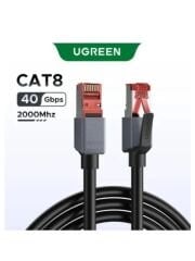 UGREEN 55191 NW323 CAT8 2000MHz 4K 8K 40GB/s Yüksek Ağ Hızı FRP Ethernet Kablosu 8metre