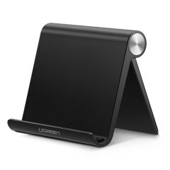 UGREEN 50748 LP115 4'' Alüminyum Materyal Hafif ve Kompakt Çok Açılı Masaüstü Tablet Telefon Standı Siyah