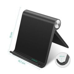 UGREEN 50748 LP115 4'' Alüminyum Materyal Hafif ve Kompakt Çok Açılı Masaüstü Tablet Telefon Standı Siyah - 2