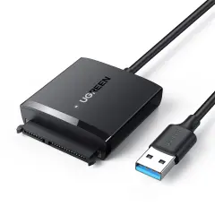 UGREEN 60561 CM257 12TB'a Kadar SSD/HDD Desteği 5GB/s Veri Aktarımı USB 3.0 to SATA Harddisk Dönüştürücü