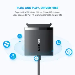 UGREEN 60561 CM257 12TB'a Kadar SSD/HDD Desteği 5GB/s Veri Aktarımı USB 3.0 to SATA Harddisk Dönüştürücü - 2