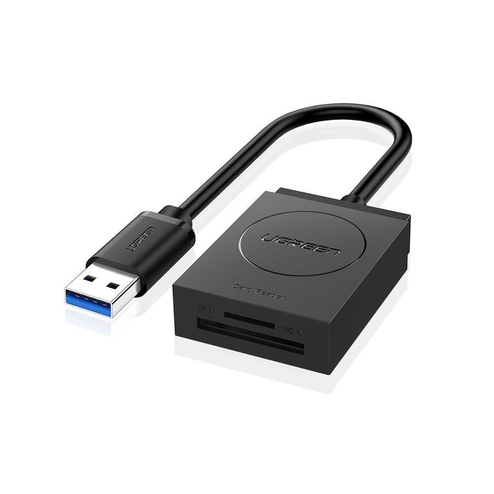 UGREEN 20250 CR127 2 in 1 USB-A 3.0 to 1xSD 1xTF 5GB/s Yüksek Hızlı Veri Aktarımı Çok Fonksiyonlu Kart Okuyucu