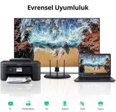 UGREEN 20390 NW114 RJ45 Ethernet Kablo Birleştirme Aparatı 10GB/s Ağ Kablosu Konnektörü