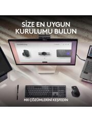 LOGİTECH MX Brio Ultra HD 4K 1080p Mikrofonlu Webcam Açık Gri (960-001555)
