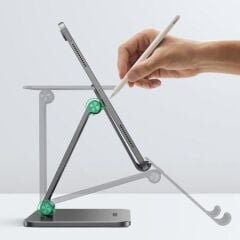 UGREEN 40393 LP134 150 Derece Ayarlanabilir Açı 7.9''-12.9'' Alüminyum Gövde Katlanabilir Masaüstü Telefon ve Tablet Standı Antrasit - 2