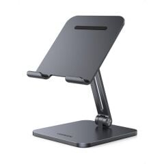 UGREEN 40393 150° 7.9-12.9'' Alüminyum Katlanabilir Masaüstü Telefon Tablet iPad Standı Antrasit