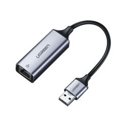 UGREEN 50922 CM209 USB-A 3.0 to RJ45 10/100/1000Mbps Gigabit Ethernet Adaptörü Uzay Grisi