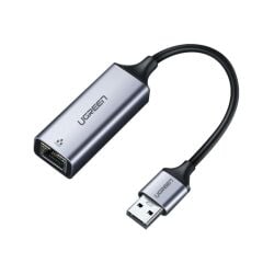UGREEN 50922 CM209 USB-A 3.0 to RJ45 10/100/1000Mbps Gigabit Ethernet Adaptörü Uzay Grisi