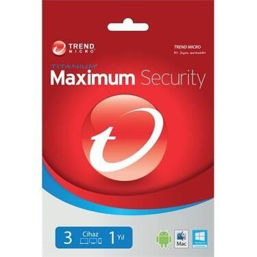 Trend Micro Maximum Security 3 Kullanıcı 1 Yıl | Üst Düzey Koruma