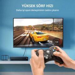 UGREEN 70172 NW121 CAT8 2000MHz Bant 25GB/s Daha Yüksek Ağ Hızı Ethernet Kablosu Siyah 5metre