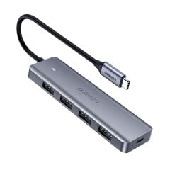 UGREEN 70336 CM219 USB-C to 4x USB 3.0 5GB/s Yüksek Hız USB Hub Çoklayıcı
