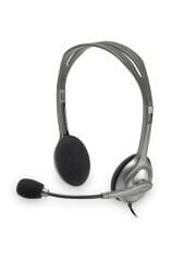 LOGİTECH H110 3.5mm Kablolu Stereo Kulak Üstü Mikrofonlu Kulaklık Gri 1.8metre