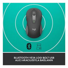 LOGİTECH Signature M650 Sessiz Optik Kablosuz Mouse Siyah (910-006274)