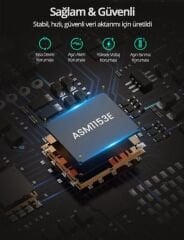 UGREEN 70609 USB 3.0 to SATA 3 Adaptör Kablosu UASP Destekli 5GB/s Yüksek Hız