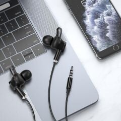 WİWU EB309 Hi-Fi Ses Kaliteli 3.5mm Siyah Kulakiçi Kulaklık - 2