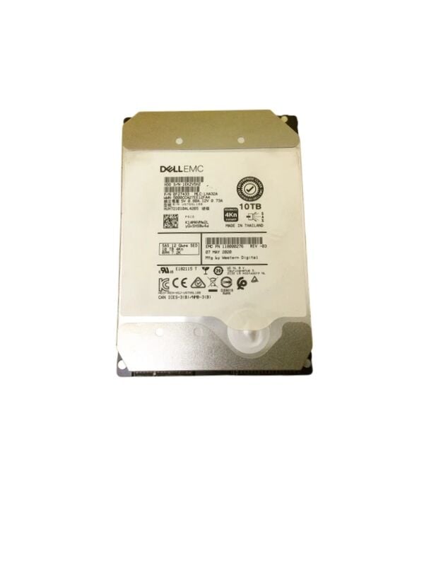 DELL EMC 10TB 7200RMB SATA 10G 4Kn 6Gbps 3.5'' Sunucu Harddisk HUH721010ALN600 / 0F27511