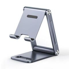 UGREEN 80708 LP263 4.7-7.9'' Çift Eksenli Ayarlanabilir Alüminyum Telefon Standı Gri