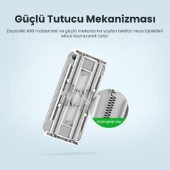 UGREEN 80906 LP113 360°8cm Masalara KadarAyarlanabilir Flexible Esnek Yatak Masa Telefon Tutucu 90cm