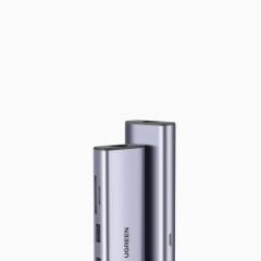 UGREEN 90568 7 in 1 1000Mbps Gigabit Ethernet HDMI Kart Okuyucu USB Çoklayıcı Hub Adaptör