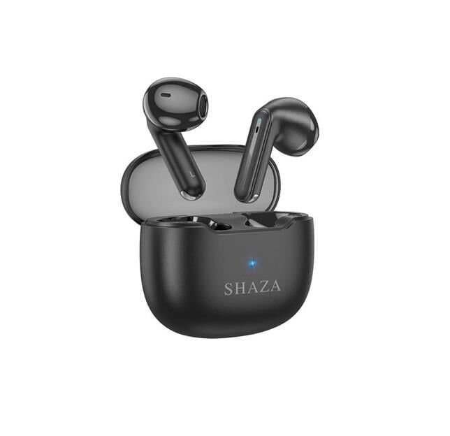 SHAZA SZAir7 Gürültü Azaltma ENC 4 Mikrofonlu Bluetooth 5.3 TWS Bluetooth Kulaklık Siyah