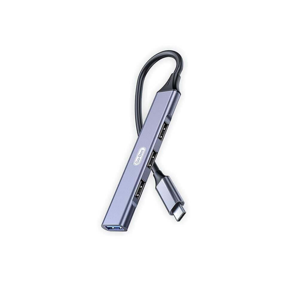 GO DES GD-UC702S USB 3.0 + USB 2.0 + USB1.1 + 5Gbps Type-C Bağlantılı 4in1 Hub