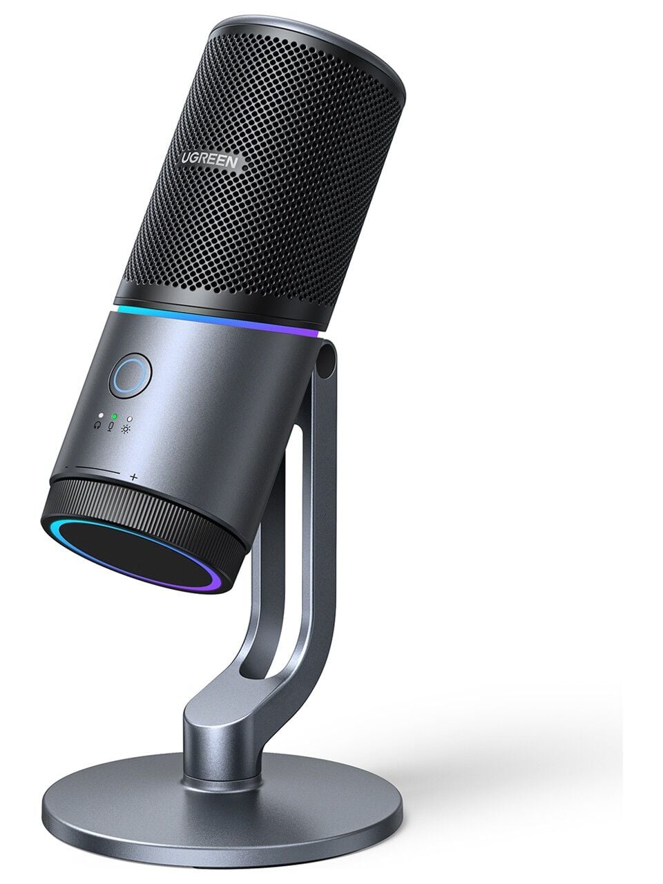 UGREEN 35629 CM769 ENC / DSP RGB Işıklı Oyun USB Masaüstü Mikrofon